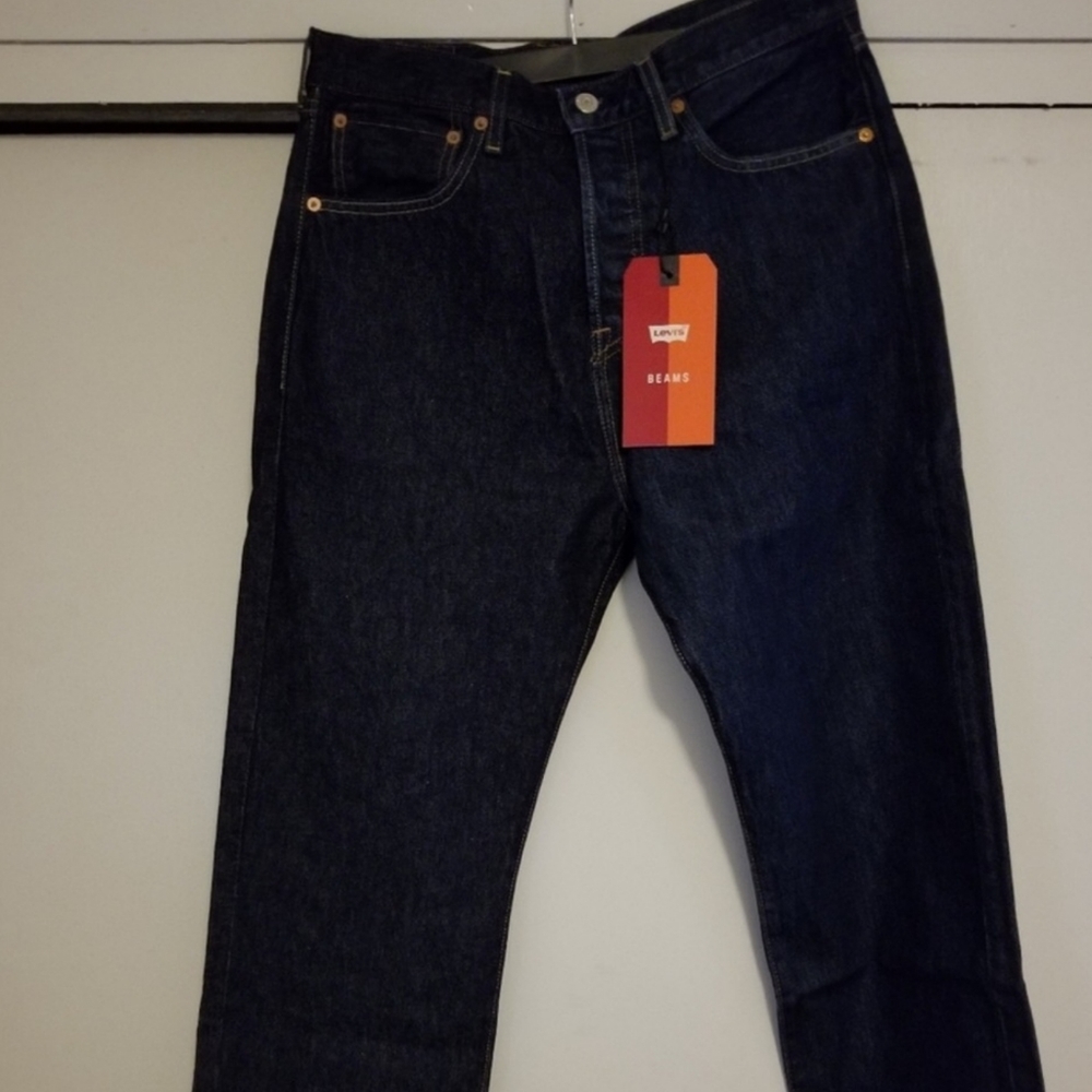Levi Beams Jeans 501 half&half 29/30 - Picture 2 of 4